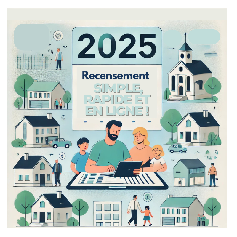 Recensement 2025 : Simple, rapide et en ligne !