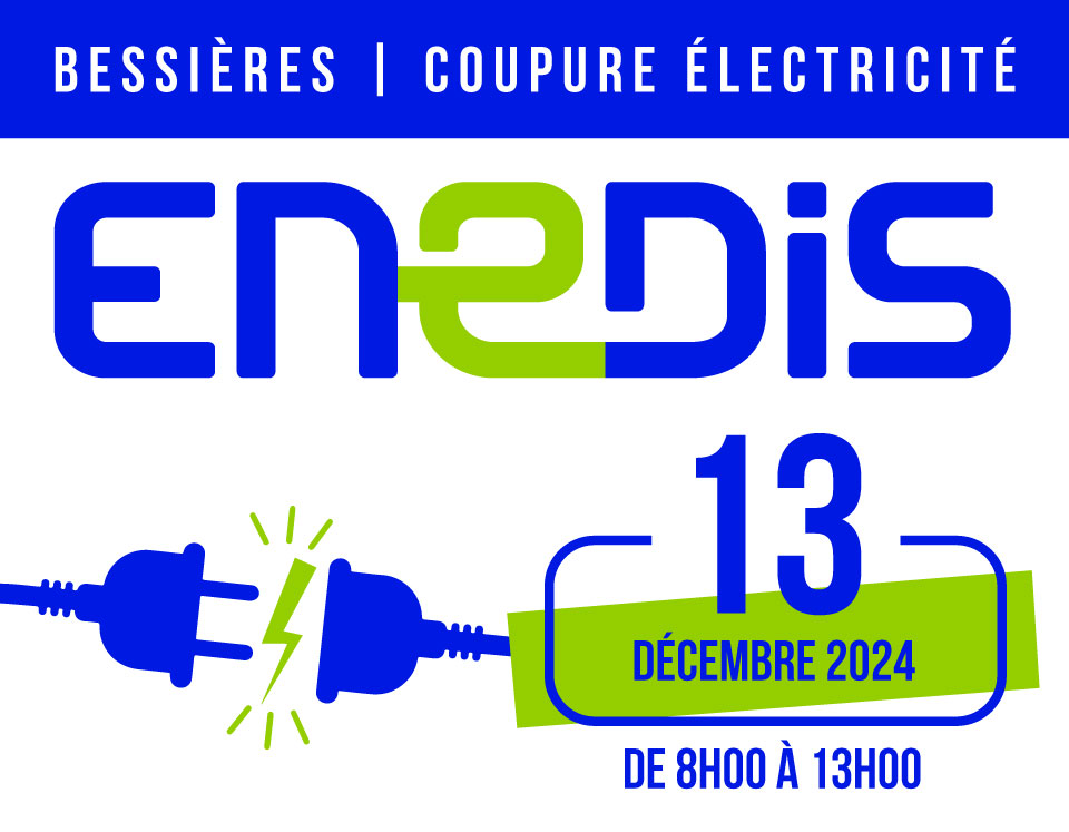 COUPURE ÉLECTRICITÉ - VENDREDI 13 DÉCEMBRE 2024