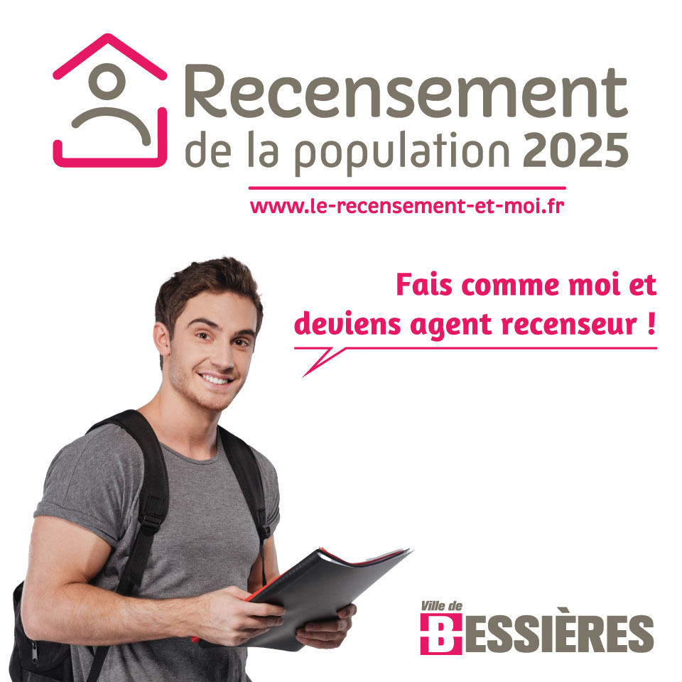 RECENSEMENT 2025 - LA MAIRIE RECRUTE SES SUPERS AGENTS RECENSEURS